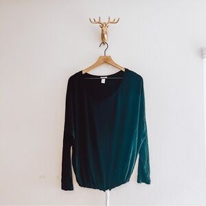 Eberjey Women's Black Long Sleeve Pajama Top Size Medium